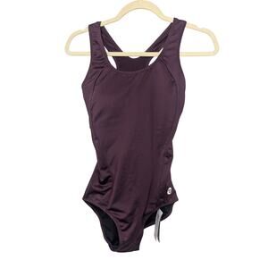 Baleaf UPF 50 Purple Athletic Workout One Piece Swimsuit Womens Size 34 Small